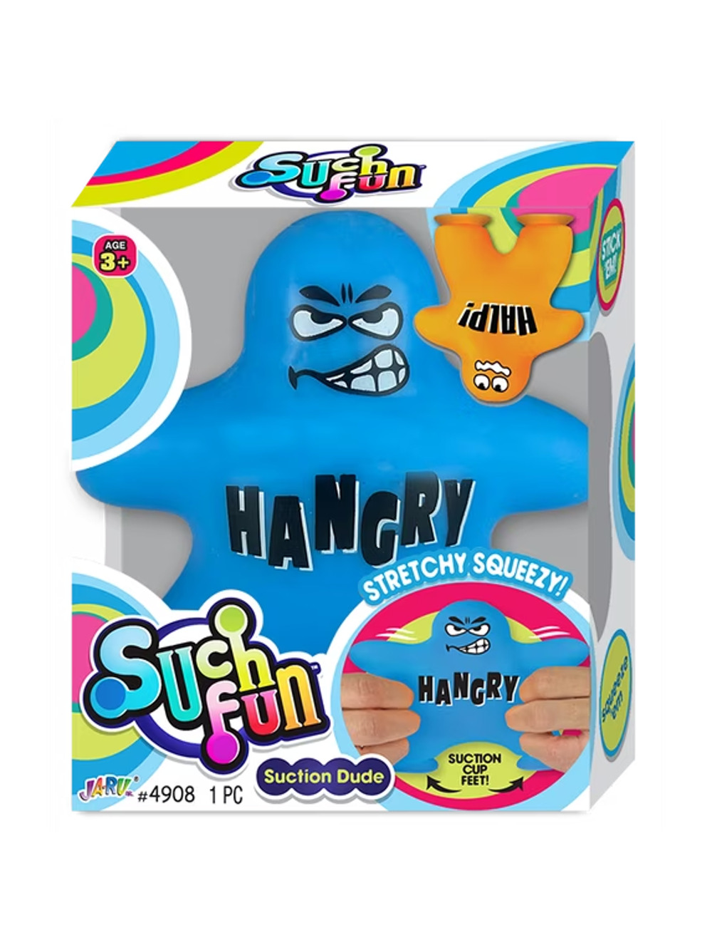 🔥Ja-Ru Suction Cup Squish Dude BLUE BNWT🔥